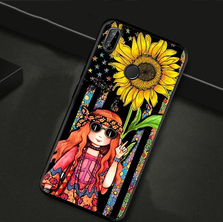 Hippie Daisy Tie-dye Flower Peace For Huawei Nova 10 9 SE 3i 7i 8i 11i 12i Y73 Y90 Y70 Y72 Y61 Y91 P60 Pro P30 P40 Lite Case