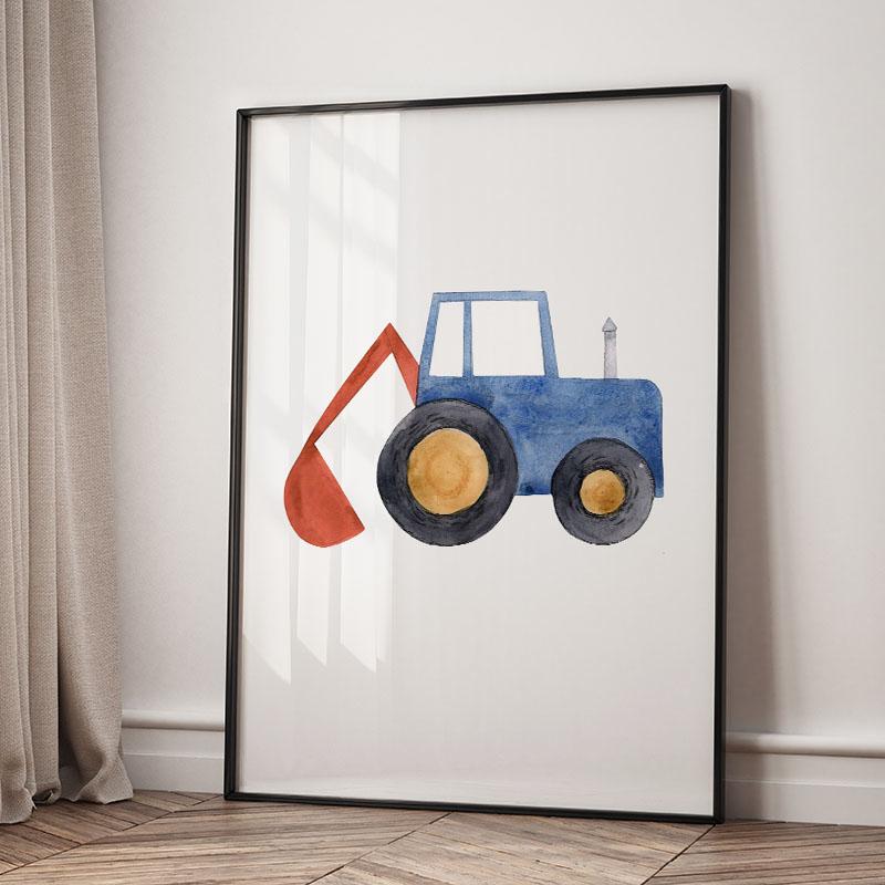 Classic Simplicity Cartoon Cars Art Posters Airplane Canvas Painting Children's Room Wall Art Pictures Home Aesthetic Decor