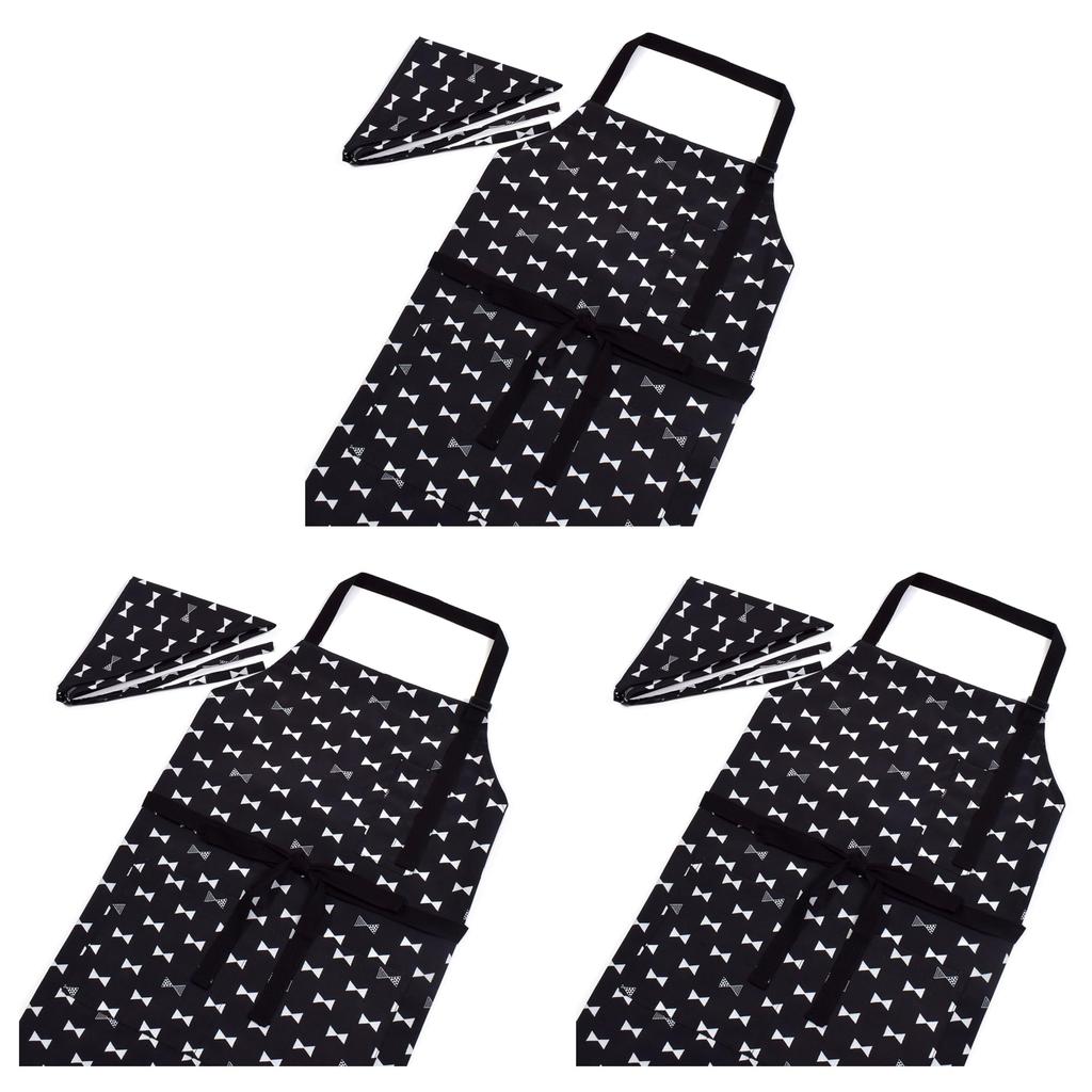 COLORFUL CANDY STYLE Apron with Water No Ribbon Set of Cute Elementary School with Just Put It NP102423 (150~Free Size) Bandana, Repellent, Iron,