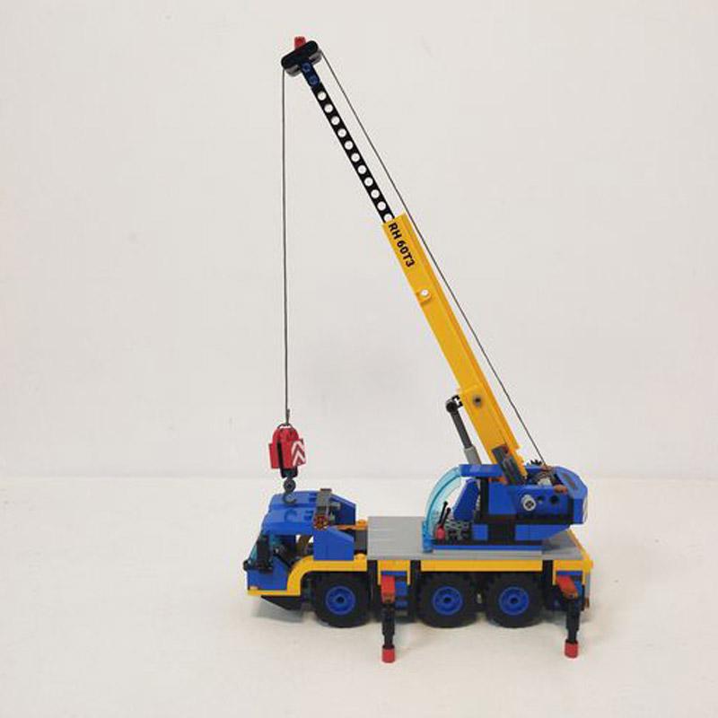 Compatible Sets City Series Building Blocks 60409 Yellow Mobile Construction Crane Excavator Car Children's Toys Assembling Gift