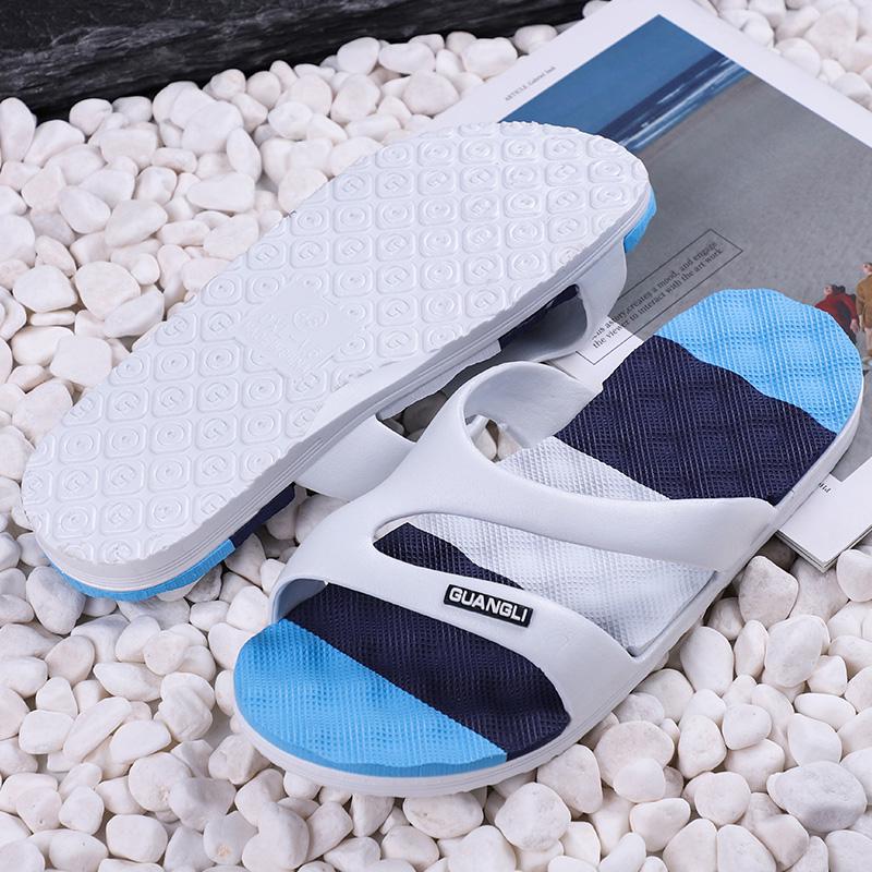 Fashion Men's Slippers Korean Version Men's Summer Lovers One-word Slippers Anti-skid Beach Slippers Men's  and Women's Slippers