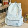 Schoolbag Cute Cat Ears Star Print Girl Schoolbag High Value Ins Niche Design Large Capacity School Backpack
