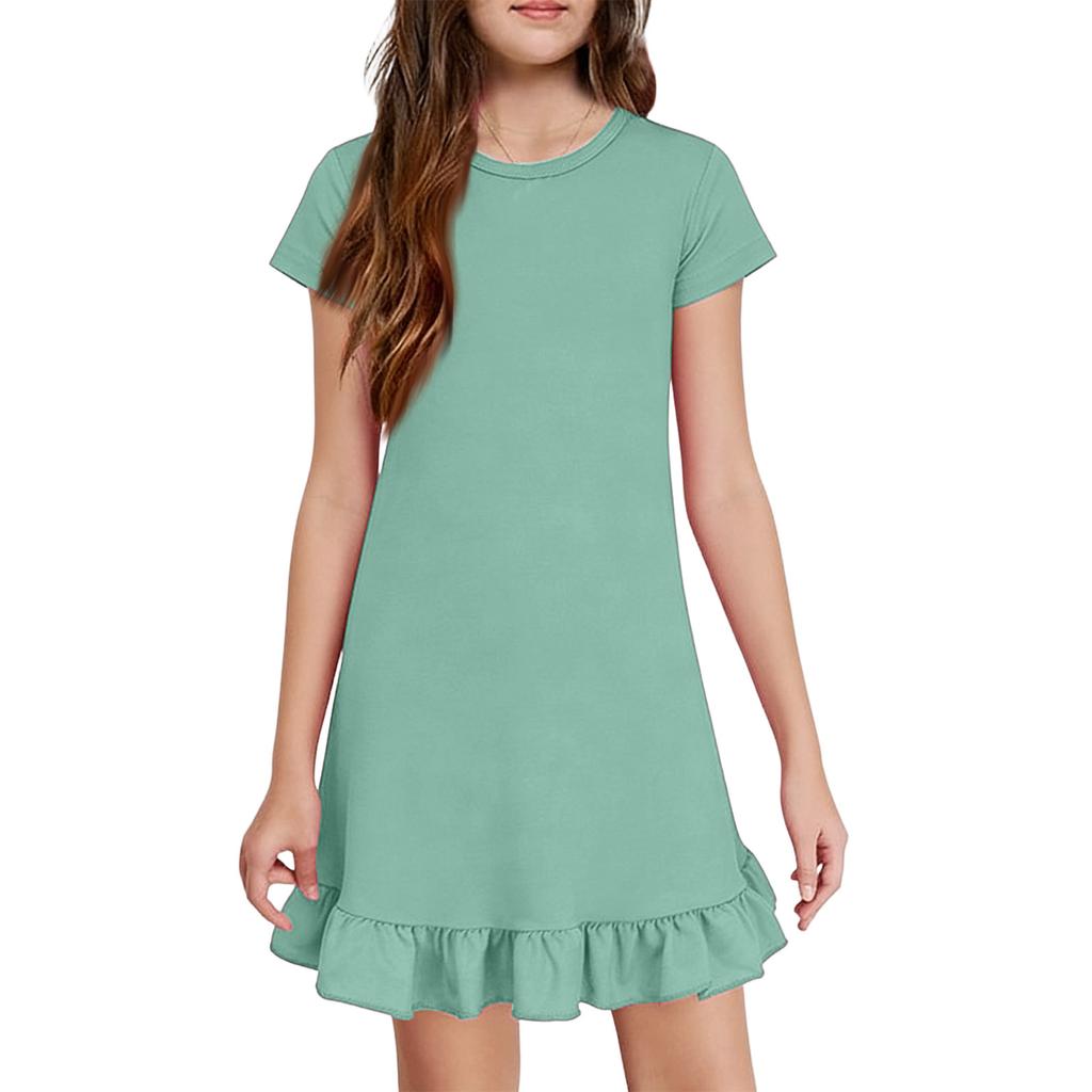 Girls' Pocket Dress - Short Sleeve Loungewear