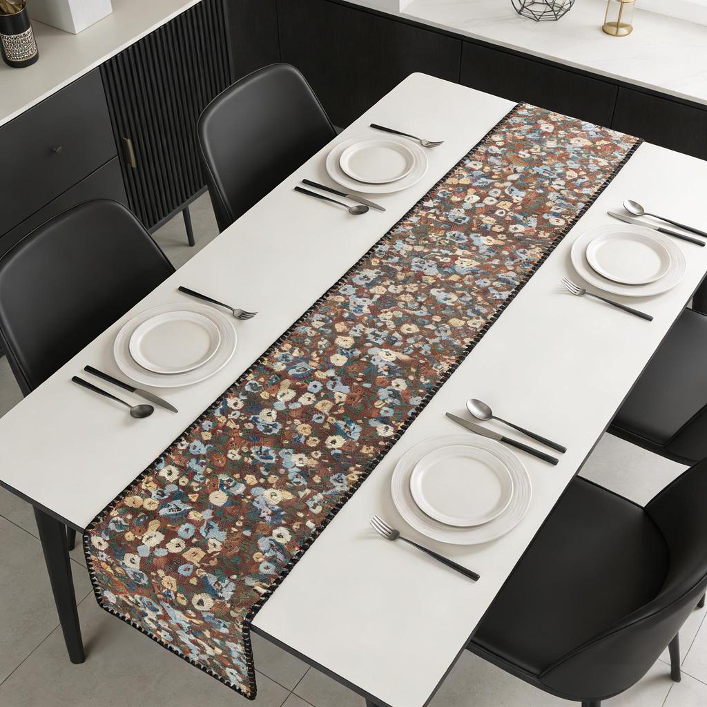 Runner da Tavola Resistente Multiuso in Cotone e Lino Decorazione Tavola Cena Festiva