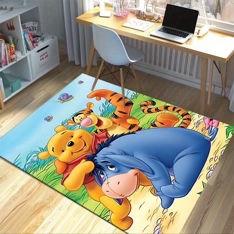 Pooh Friends Jungle Carpet For Playroom Bedroom Living Room Sofa Home Decorkids Game Area Rug Nonslip Floor Mat