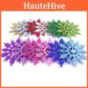 Luxurious 12pcs Glittering Christmas Tree Hanging Decoration Baubles Snowflakes 10cm