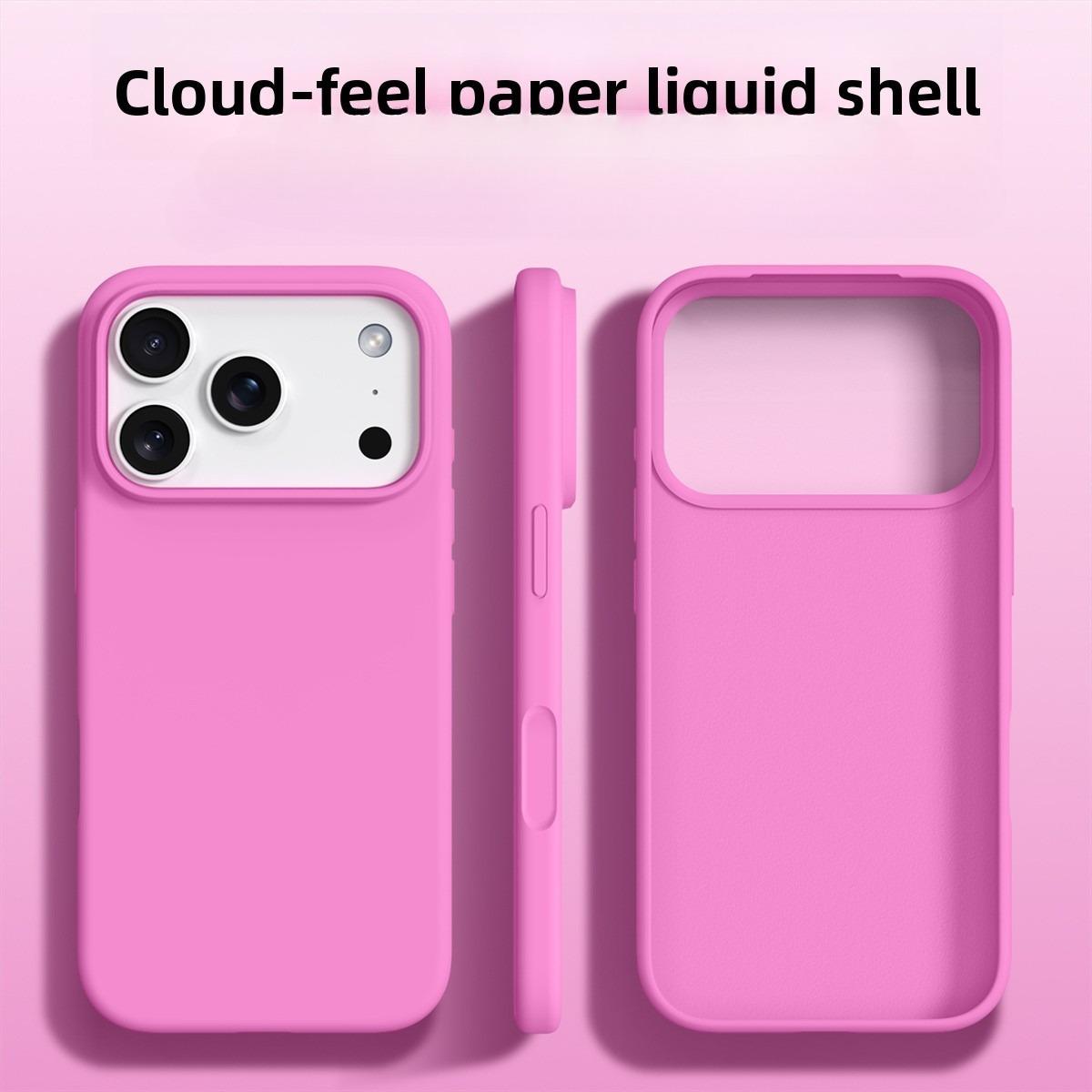 

Original Liquid Silicone Phone Case Soft Bumper Protection Cover for Apple IPhone Air 16E 16 15 14 13 Pro Max Funda Cases iPhone 15 роза розовый