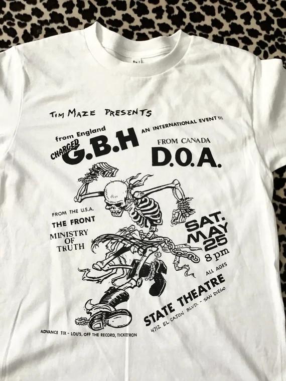 

GBH Band Music On Stage White Cotton All Size Unisex T-Shirt XXXL