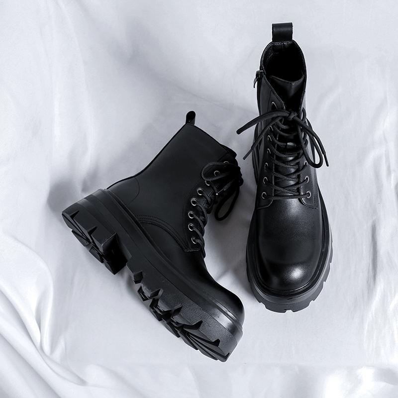 Winter Breathable Men Boots Fashion Street Style Casual Shoes Personalized Trend High Top Men Shoes Comfortable Casual Boots