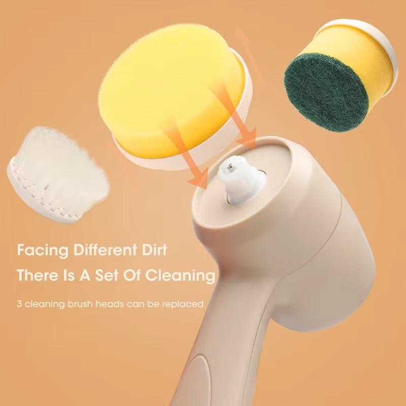 Powerful High-Efficiency Portable Wireless Electric Cleaning Brush USB Rechargeable Multi-Function for Kitchen Bathroom Balcony
