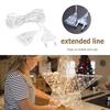 3M/5M Eu Us Plug Extender Wire Light String Extension Cable Standard Power Extension Cord For Christmas Led String Light