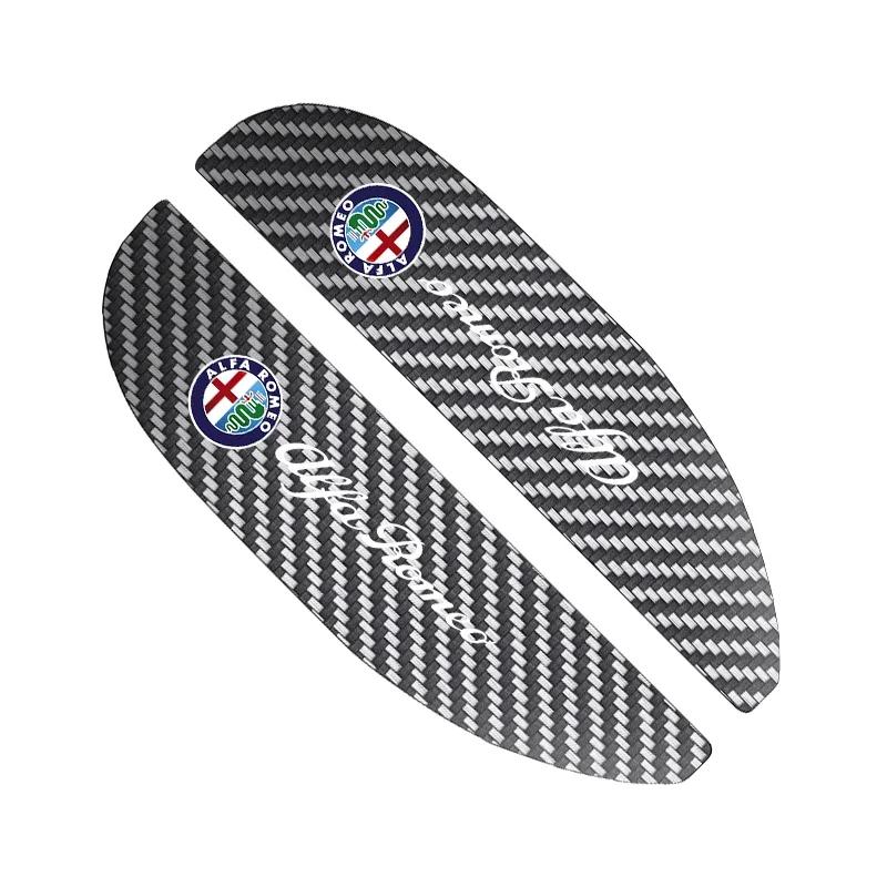 

For Alfa Romeo 2x Car Rearview Mirror Rain Eyebrow Protector Rain Sticker For Alfa Romeo Giulia Stelvio Giulietta 156 159 147 Mi