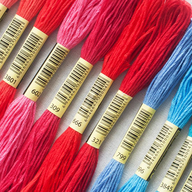 Cross Stitch Cotton Embroidery Thread Floss Sewing Skeins Craft 24/50/100/150/200/250/447 Pieces 8 Meters Per Skein