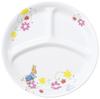 22cm Lunch Plate by Maruku Paju Excellent Dishwasher and Microwave Suitable for Nursery School Reinforced Peter 220SD Three-Compartment (Official) -