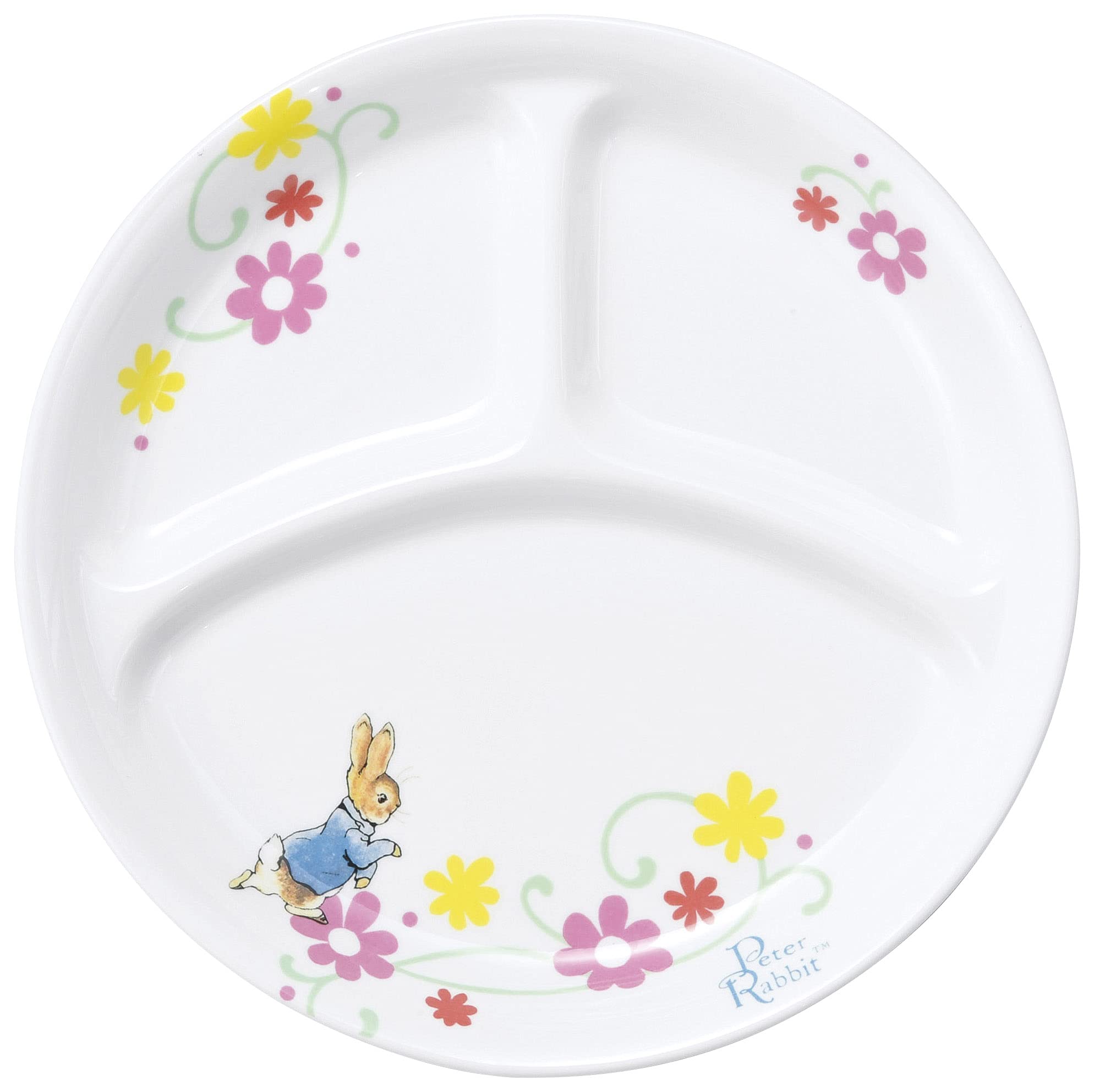 

22cm Lunch Plate by Maruku Paju Excellent Dishwasher and Microwave Suitable for Nursery School Reinforced Peter 220SD Three-Compartment (Official) -