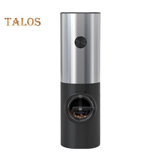 

Электрическая мельница для перца и соли, регулируемая степень помола, мельница для специй со светодиодной подсветкой, работающая от батареи, автоматическая мельница для кухни, ресторана, вечеринки