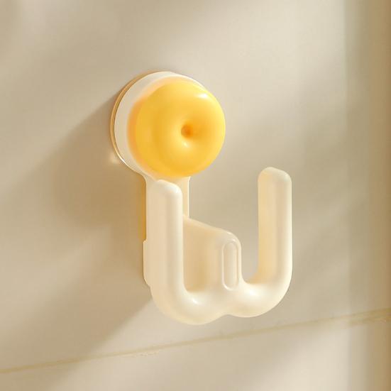 Yousheng Suction Cup Slipper Hook, No Drill Wall Mount Vertical Storage, Moisture Proof Corrosion Resistant Organizer, for Bathroom