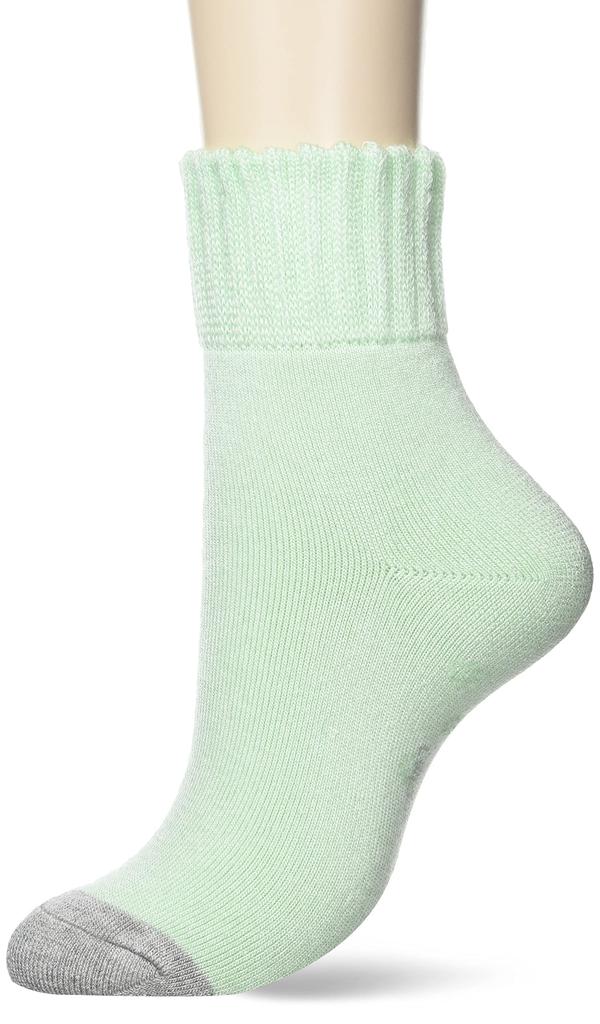 Mizuno Breath Thermo Comfortable Sizes cm Socks, Fleece-Lined, Moisture-Wicking, Heat-Generating, Women's, Mint, 22.0-24.0 (C2JX2803)