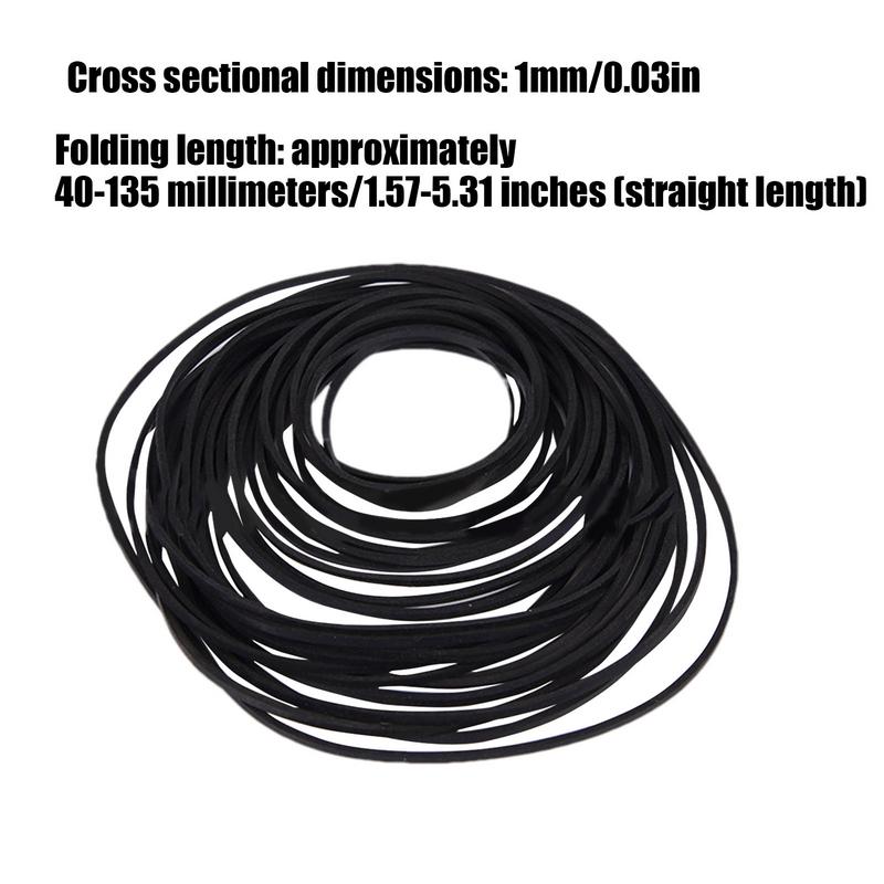 30 stk Universell Miks Erstatningsgummi CDDVD Gummireim Platespiller Nytt Assortert Belte Kassettopptaker Kassettbånd