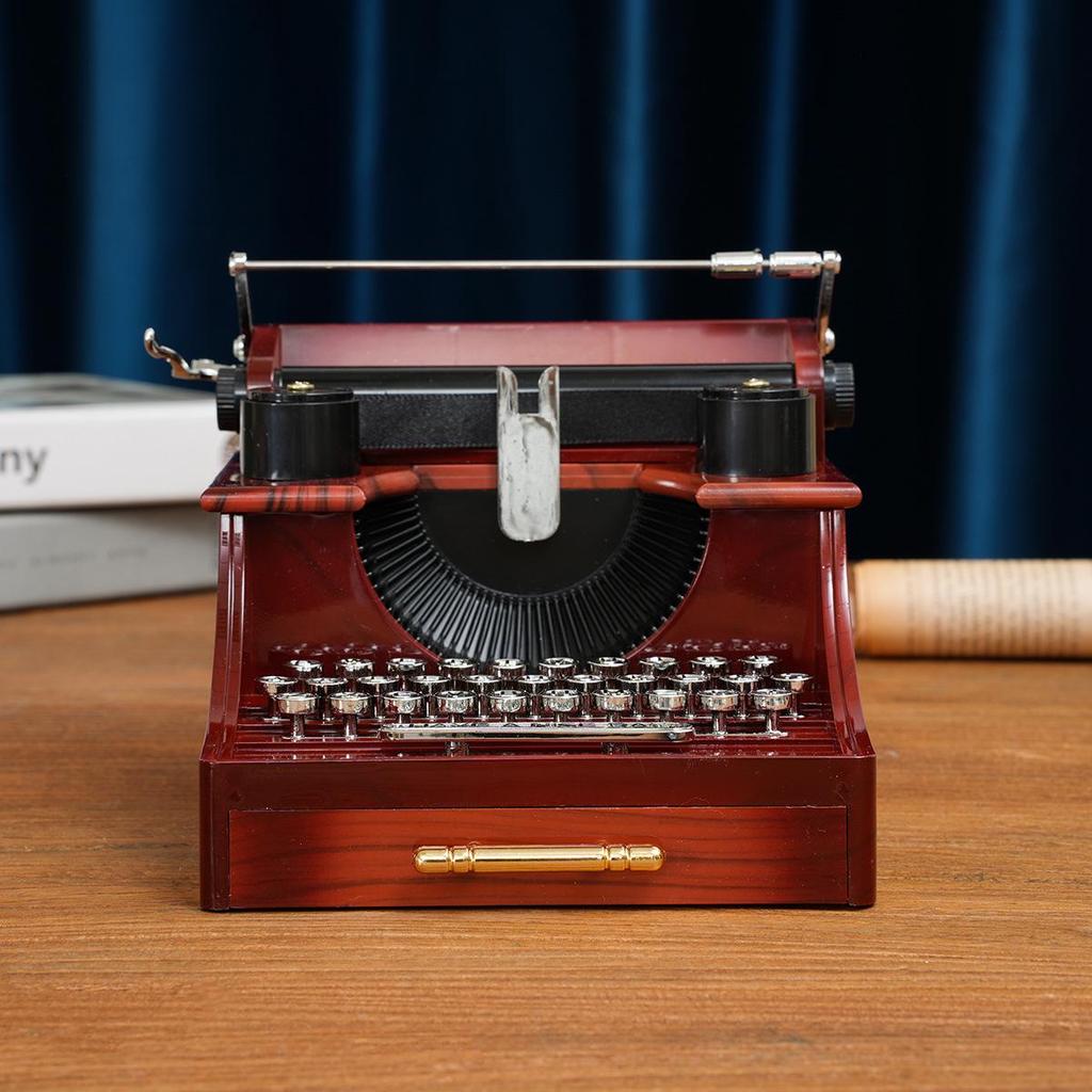 Vintage Typewriter Model: Nostalgic Decor for Home, Study, or Shop Display; Ideal for Photography Prop