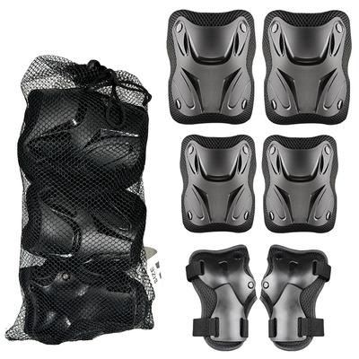 6 In 1 Kids Protective Gear Set, Knee Pads, Wrist Guards Elbow Pads, Skating Cycling Bike Rollerblading Scooter Inline Skating