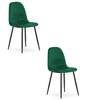 PADVA Chair - Green Velvet / Black Legs X 2