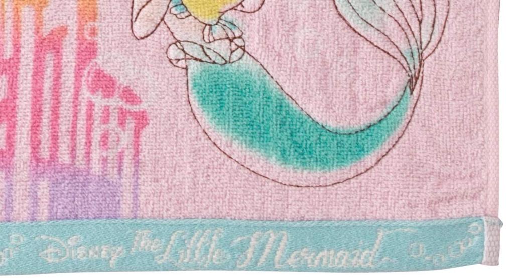 Marushin Hand Disney Prinzessin Kleines Aquarell 2005083700 Handtuch, Meerjungfrau, 34x36cm, Arielle, 100% Baumwolle,