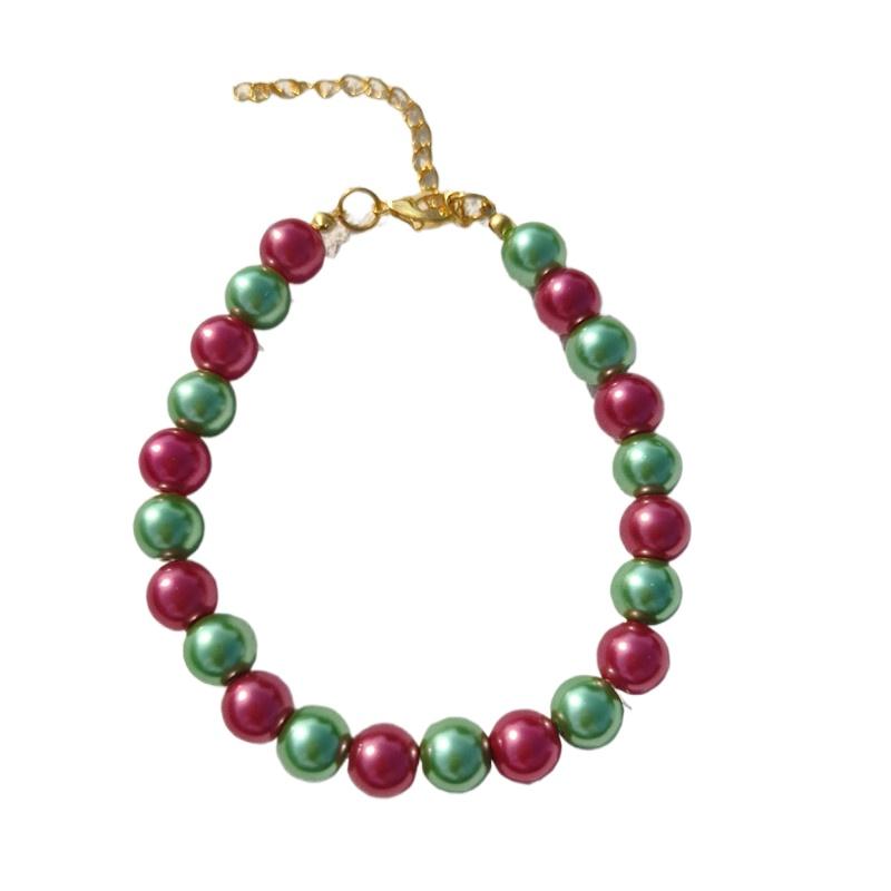 Niedliches Haustier Perlenhalsband Hund Prinzessin DIY Halskette Katzenhalsband Schmuck Welpenzubehör Hundekette Chihuahua Hochzeitsschmuck Zeug