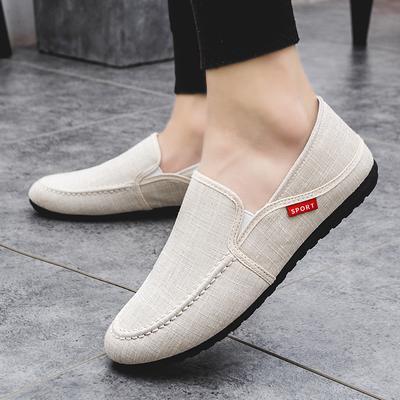 Summer New Old Beijing Cloth Shoes Men's Wear-resistant and Lightweight Doudou Shoes Men's Korean Version Breathable Canvas Shoes Men's Casual Shoes