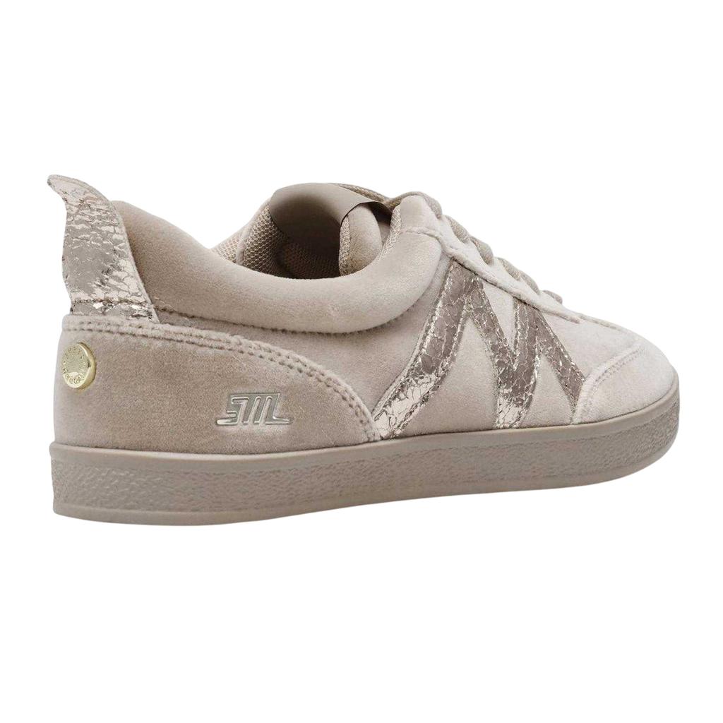 Steve Madden Womens/Ladies Metallic Suede Trainers