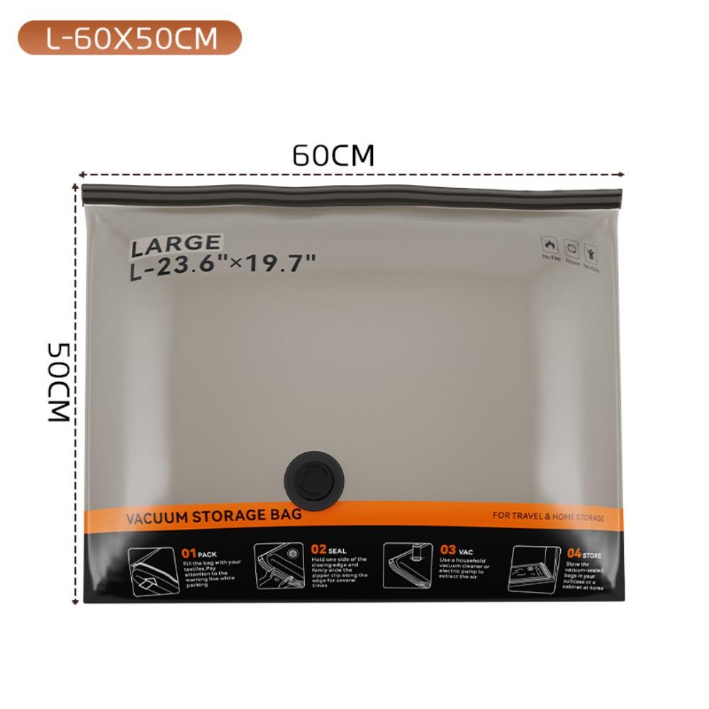 Dustproof Vacuum Storage Bag Double Seal Compression Bag Vacuum Compression Bag Travel Packing L
