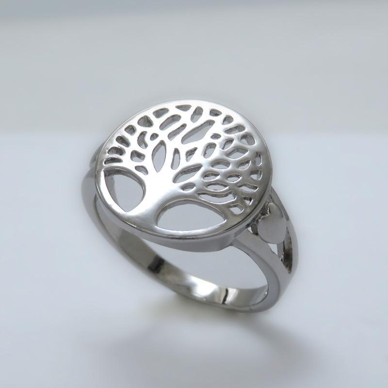 

Creative Life Tree Ring - Women s Fashionable Round Hollow Design US 8