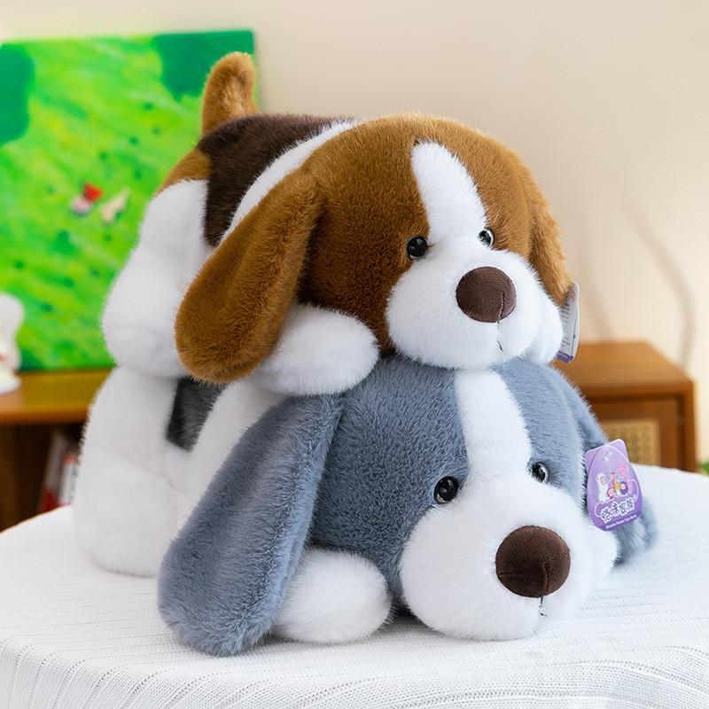 Cartoon Plush Pug And Bread Dog Soft Toys For Kids Bedroom Decor And Play
