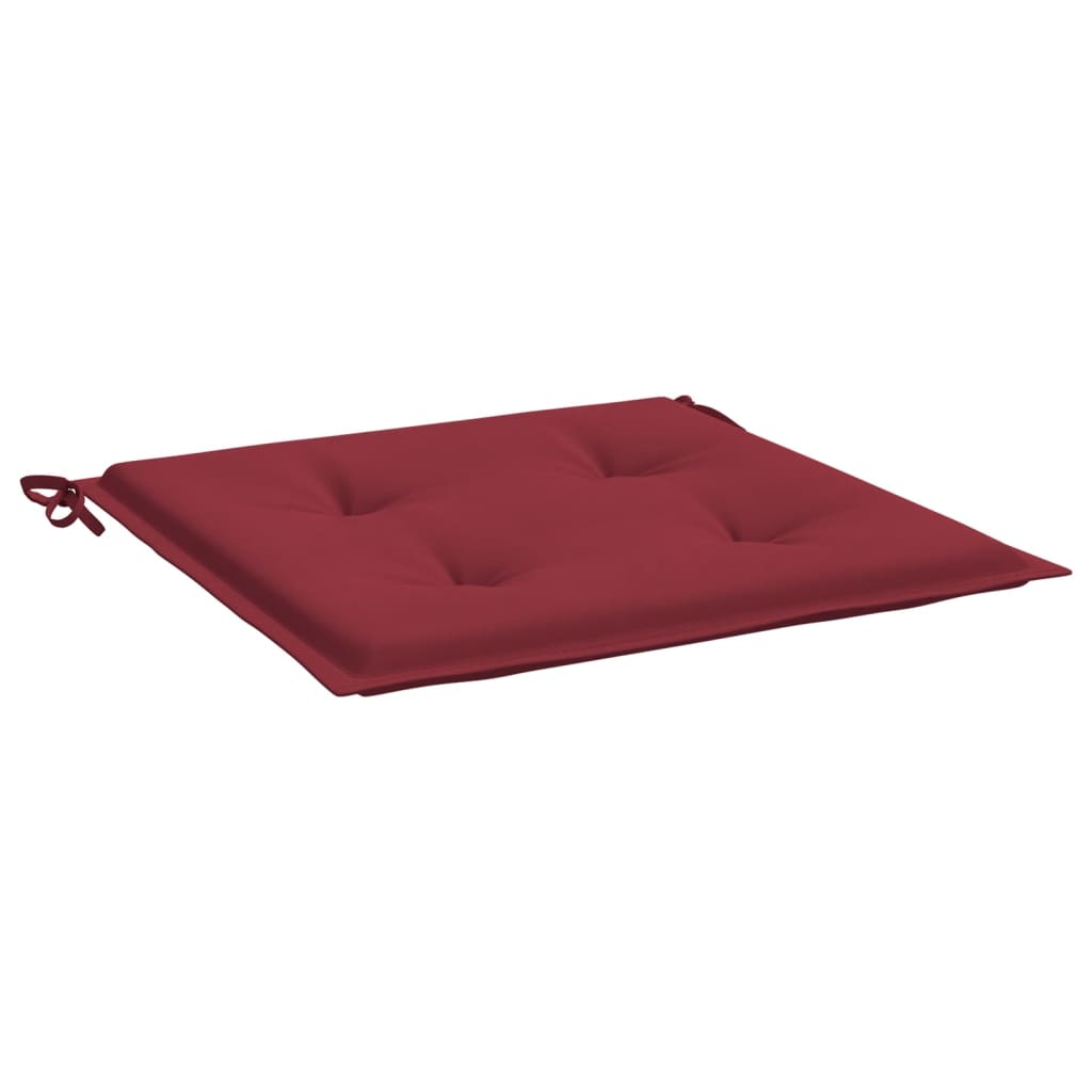 Garden Chair Cushions 4 Pcs Burgundy 50x50x4 Cm Oxford Fabric