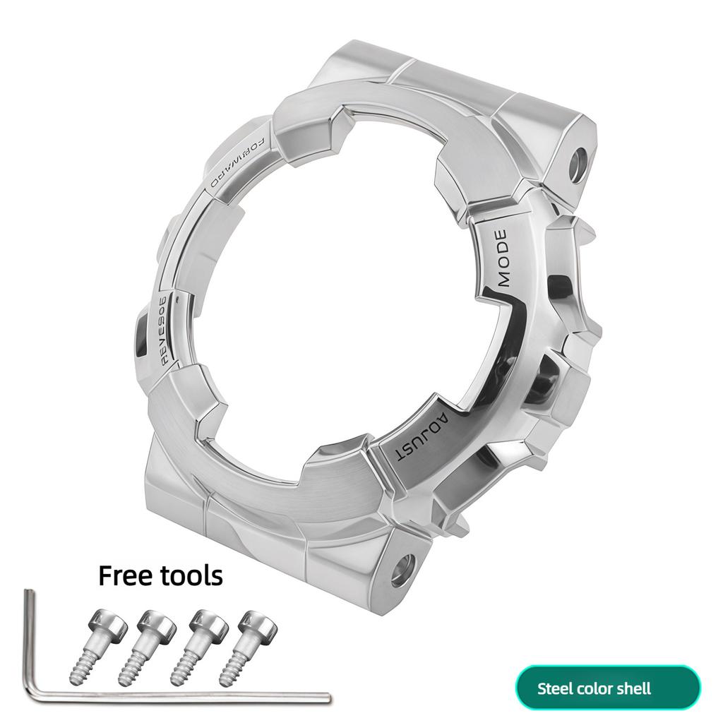 NUOVO Kit Mod GM-110B Cinturino Cassa Per Casio G-shock GM-110 da uomo Cassa Acciaio Inossidabile Modificata Cinturino Orologio Bracciale Metallico Con strumenti