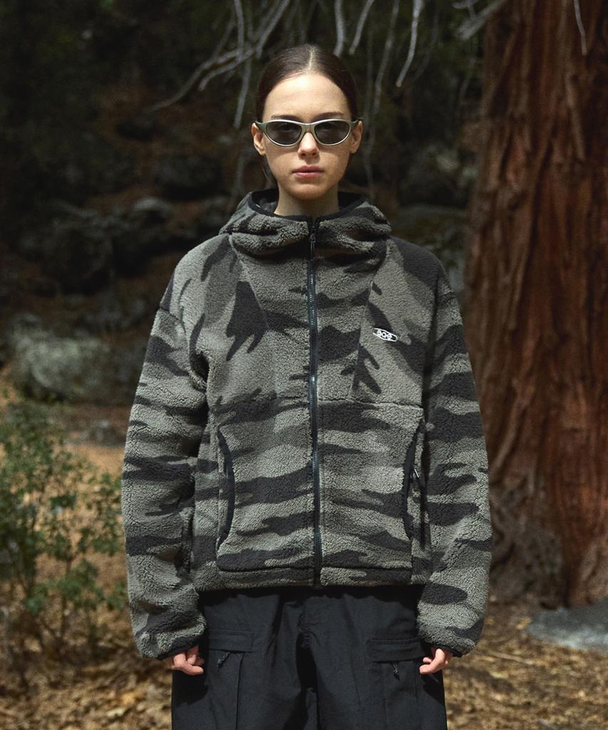 Fluke Olmsted Hooded Fleece Jacket Camo Fjk129