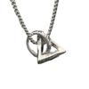 Unisex Geometric Titanium Steel Necklace - Versatile High-End Collarbone Pendant for Everyday Wear