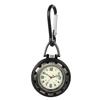 Nurse Watch Carabiner Luminous Dial Keychain Simple Bag Pocket Watch Silver