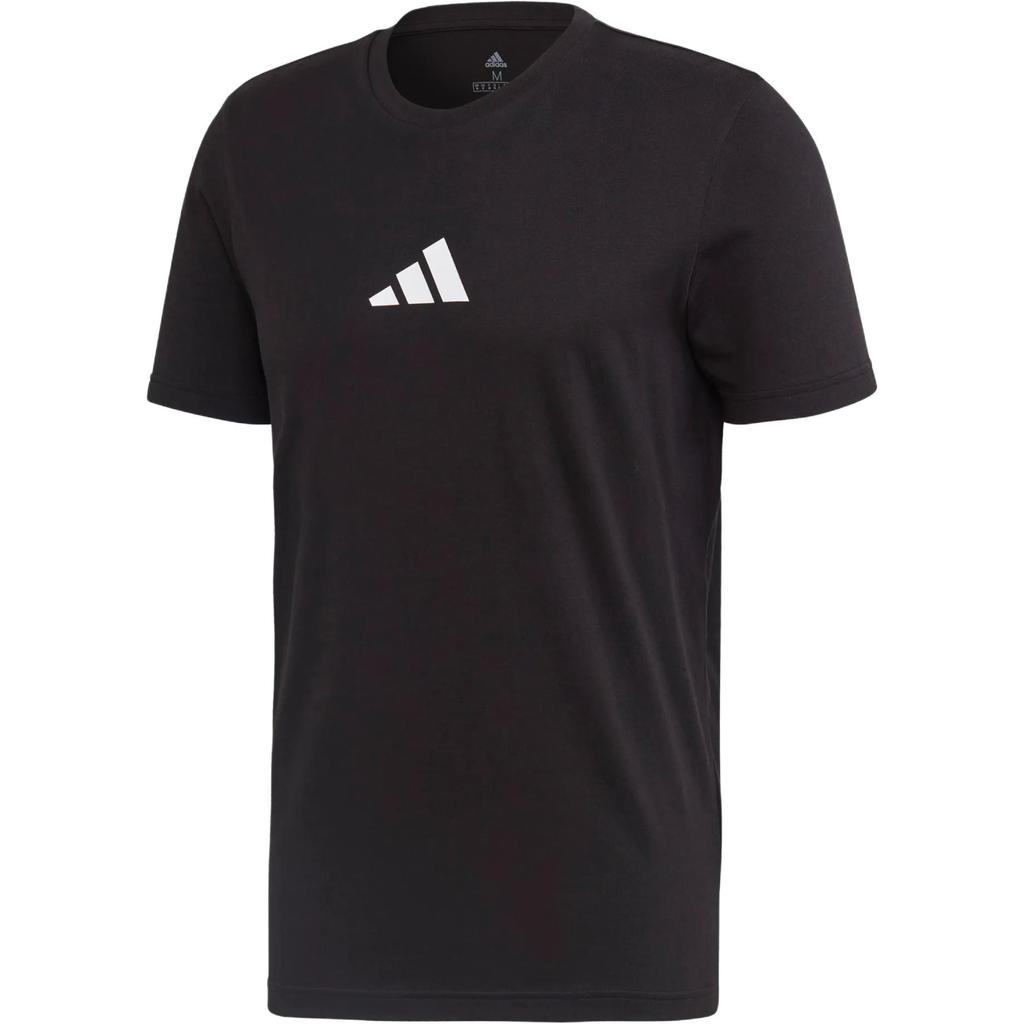 Adidas Round Neck Comfortable Pullover Sports Short Sleeve T-Shirt Men Tops Black FN1730