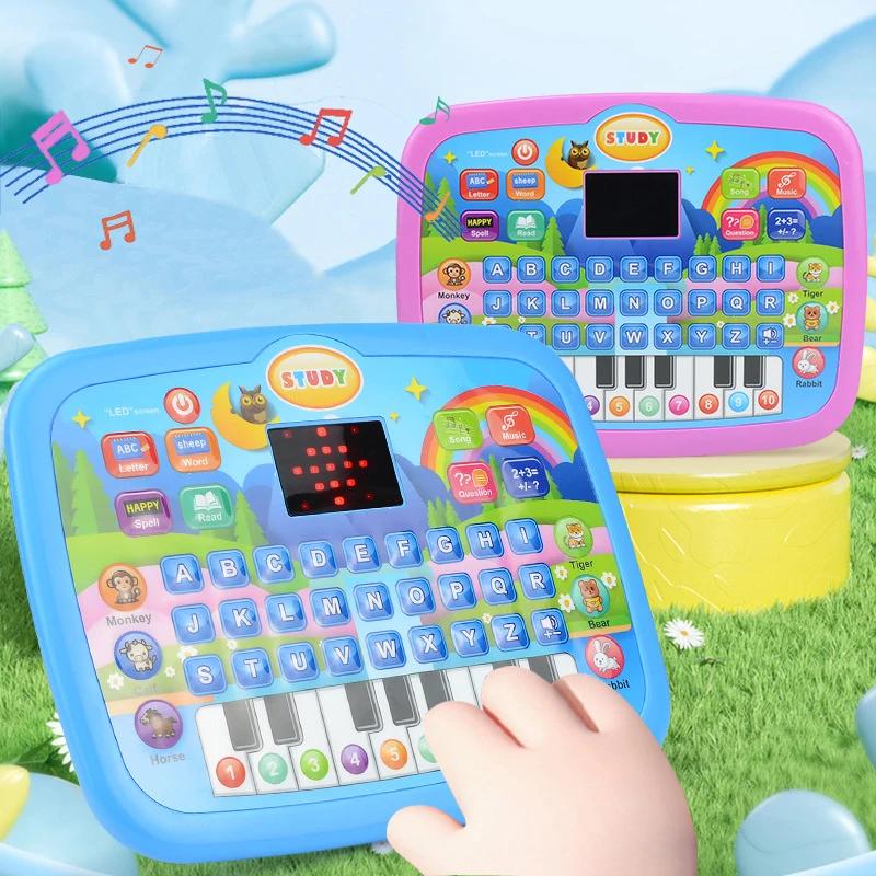 Kids’ Education Tablet Toy, Age 3+ Literacy Math Music Learning, Doubles As Electronic Keyboard, Birthday Christmas Gift