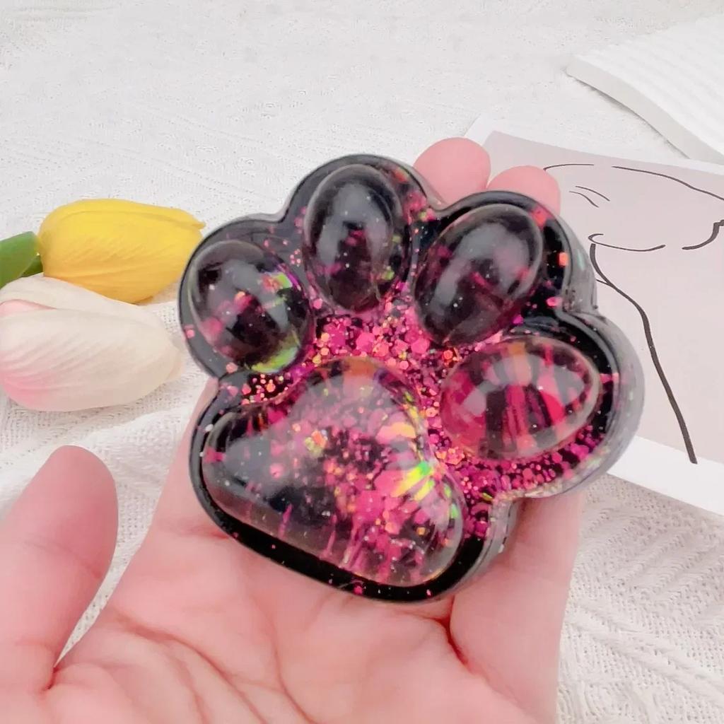 Childrens Kawaii Rainbow Cat Claw Squishy Fidget Toy Soft Cat Paw Slow Rebound Pinch Decompression Toys for Kids lovely Gifts