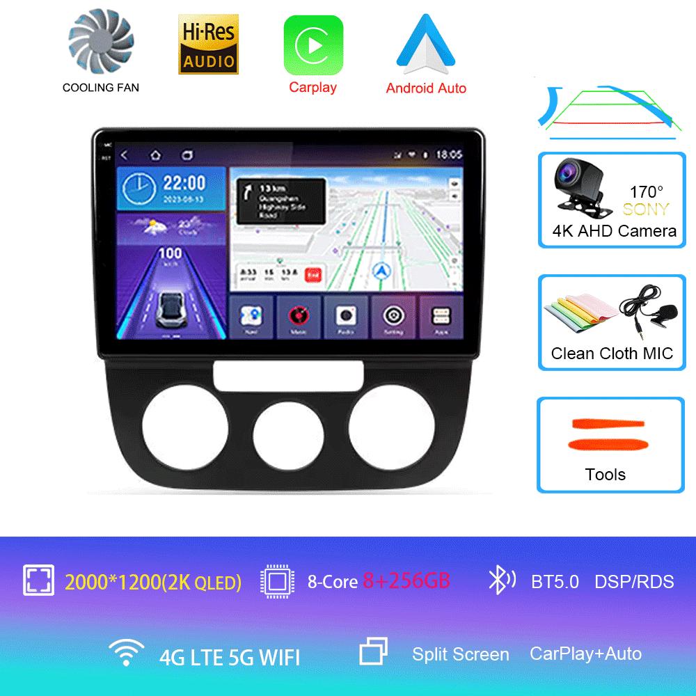 Radio auto Android 14 Carplay Auto pentru Volkswagen Jetta 5 2005 2006 2007 2008 2009 2010 GPS Multimedia Player 4G Unitate principală stereo