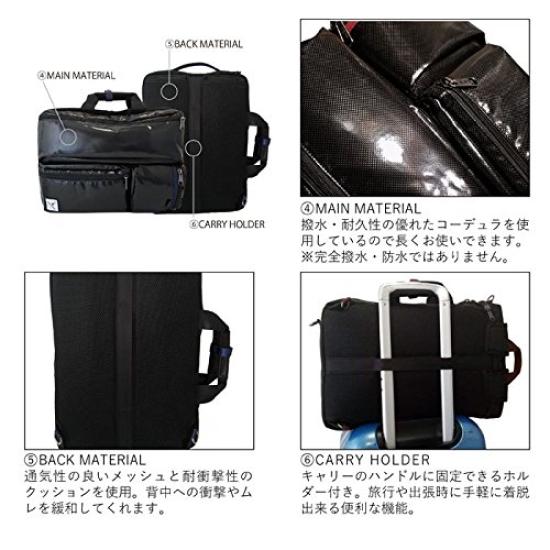 FireFirst Cordura 3-Way Travel Business Bag, Medium, Black