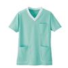 Nursery Scrub Top, Cotton Blend, Side Pockets, Unisex, Size Small, Mint, 9111111A