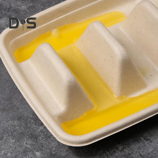 10/20 stk engangs tacoholdere for fester Robust tacobrettholder med skillevegger Miljøvennlig tacotallerken emballasjeboks for arrangementer Tacobarservering