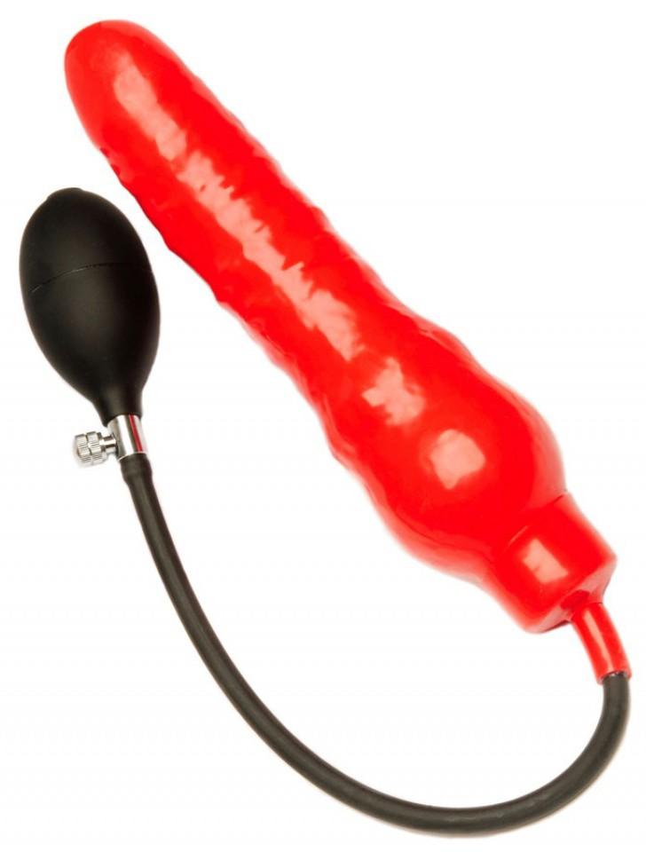 Red Inflatable Dildo 16 X 4.5cm - MK Toys - Dildos