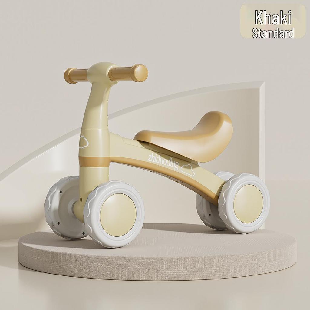 4-Wheel Pedal-Free Balance Bike for Toddlers (1-3 Years) - Baby Gliding Strider