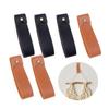 Strong Adhesive Wall Mount Hooks For Kitchen Bathroom Towel Hanging PU Leather And Metal Designs Straps