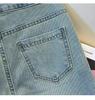 Women's Retro High Waist Patchwork Jeans - Slimming Straight Leg Cigarette Pants, Spring/Autumn 2025 Collection.