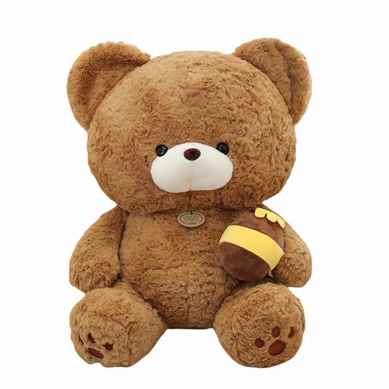 Pot Teddy Honey Bear Plush Toy Cartoon Stuffed Animal Doll Kids Birthday Gifts